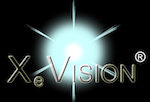 XeVision logo with HID light
